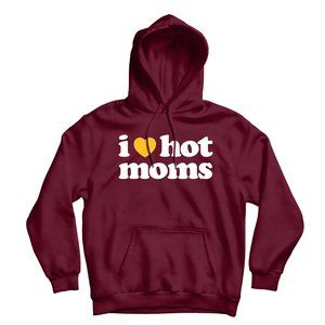 I Heart Moms Maroon Hoodie
